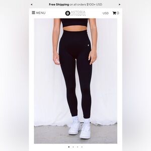 ASTORIA Velocity Seamless Legging ~ Black